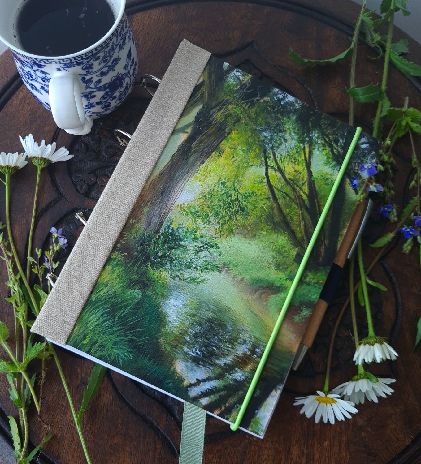 Custom motif on lifetime journal