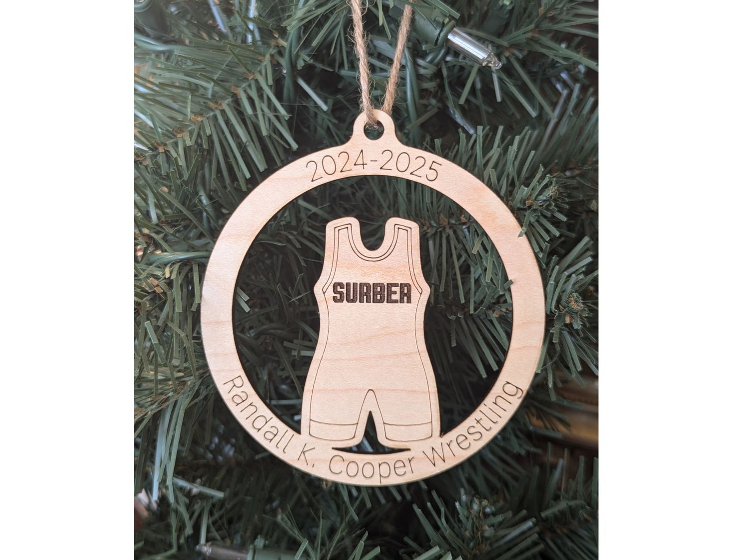 Wrestling Singlet Ornament