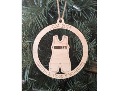Wrestling Singlet Ornament