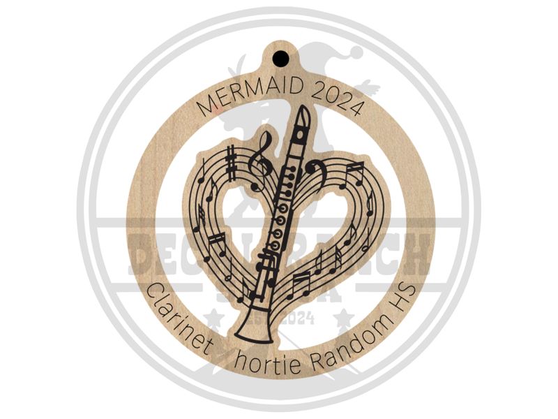 Clarinet Ornament