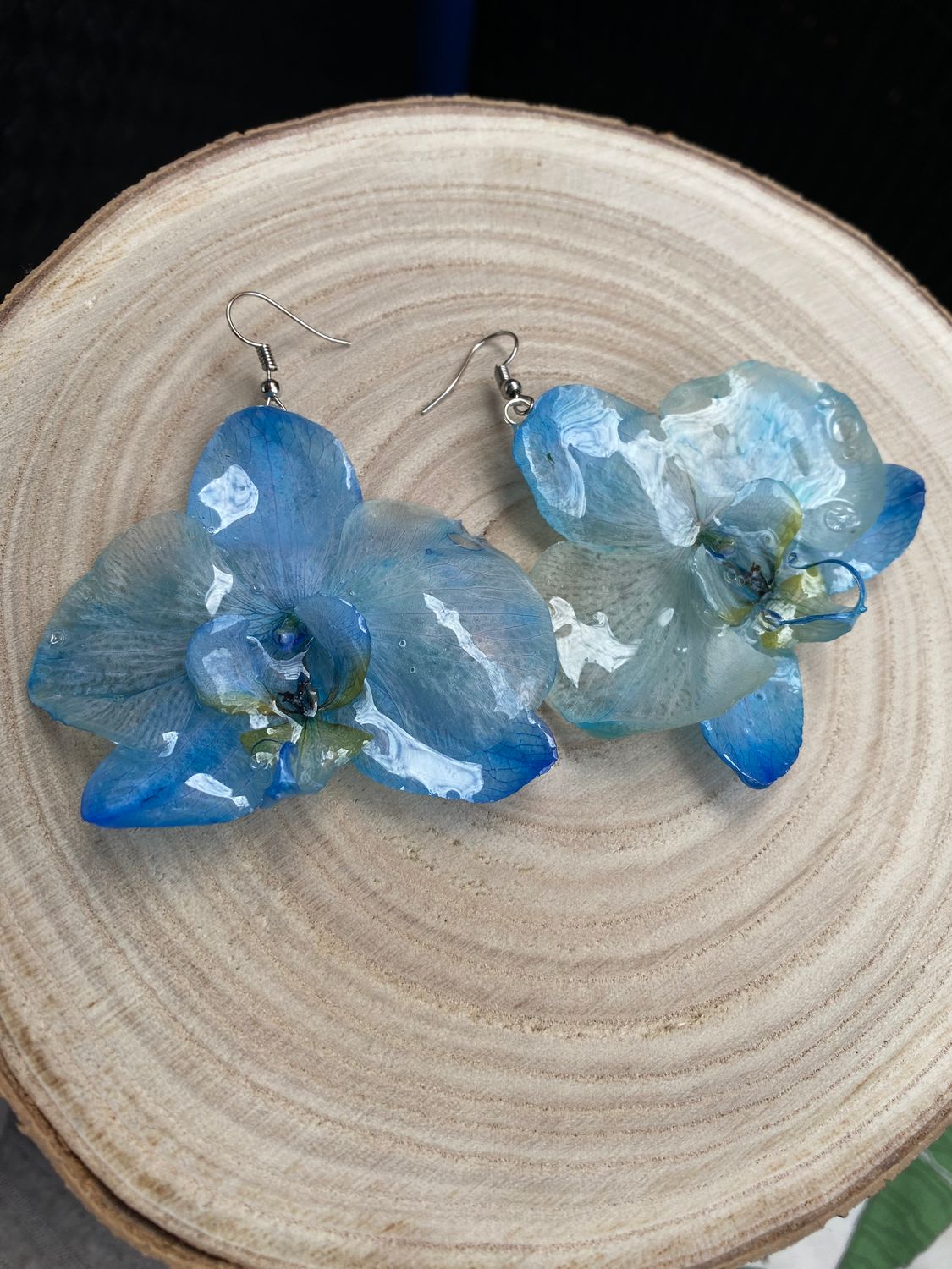Pendientes de Orquídea