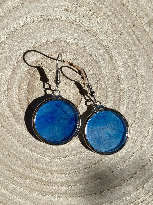 Pendientes de Orquídea azul 💙