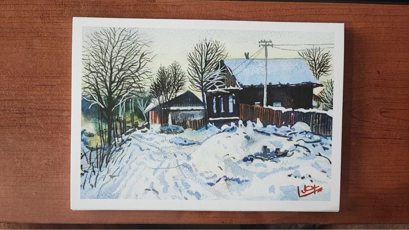 Lámina paisaje acuarela A5