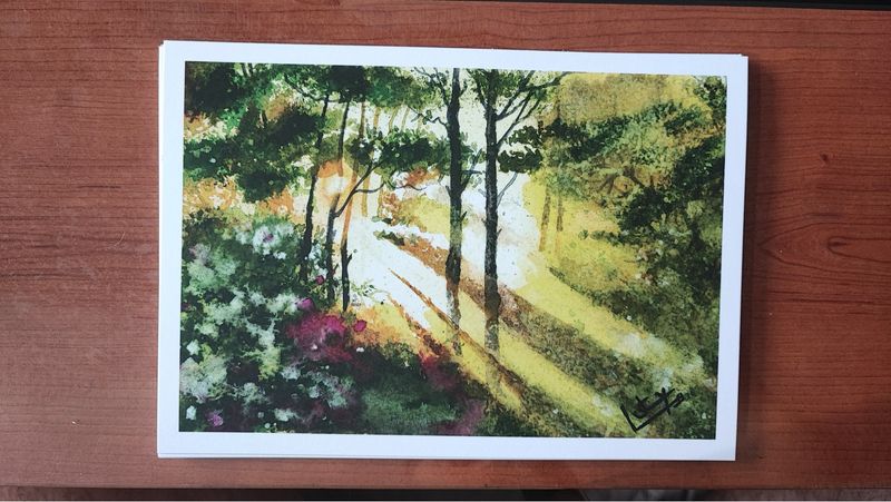 Lámina paisaje acuarela A5