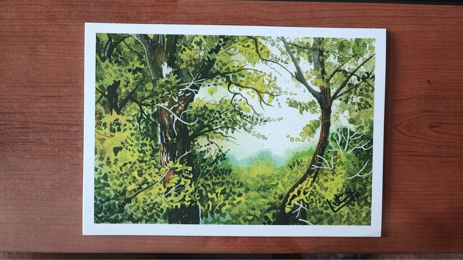 Lámina paisaje acuarela A5