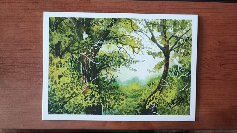 Lámina paisaje acuarela A5