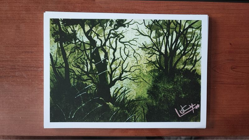 Lámina paisaje acuarela A5