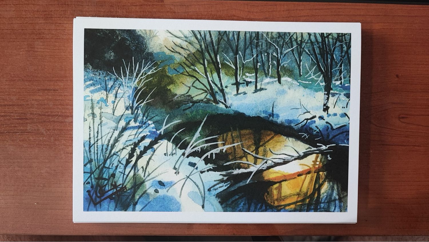 Lámina paisaje acuarela A5
