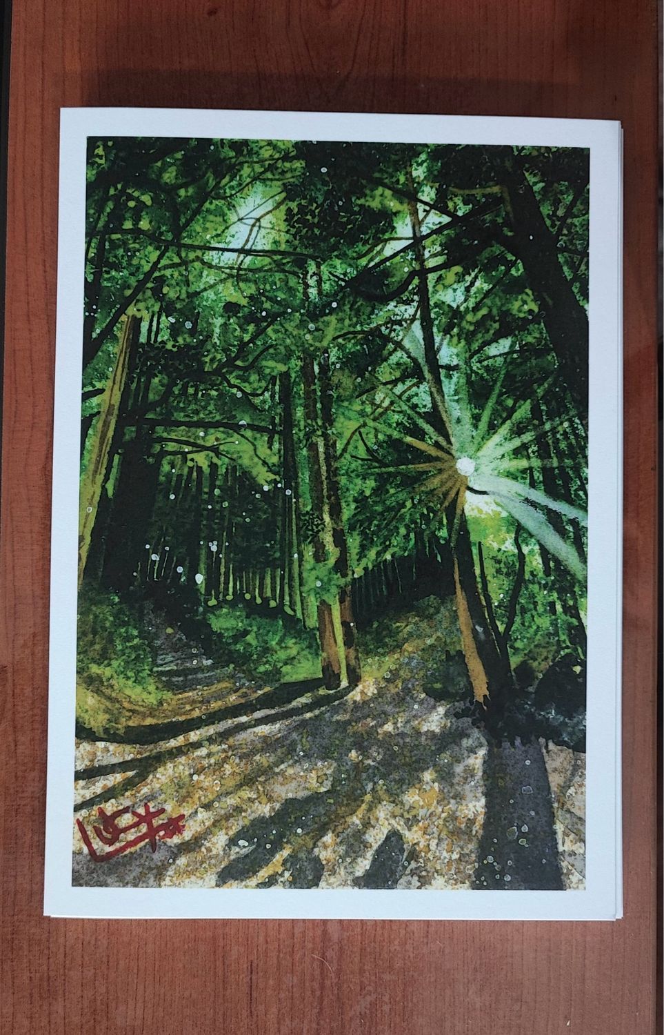 Lámina paisaje acuarela A5