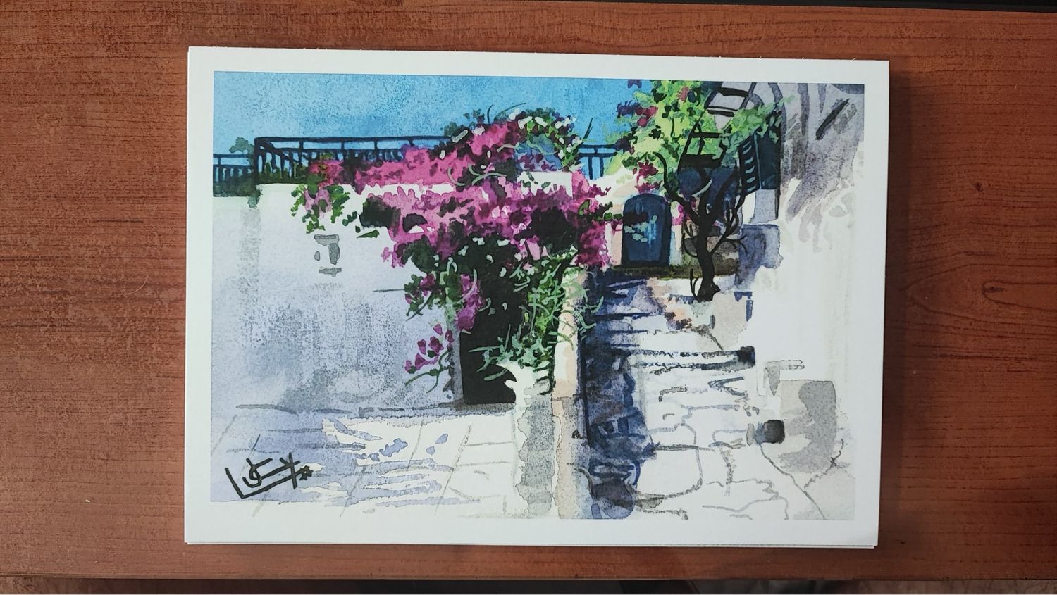 Lámina paisaje acuarela A5