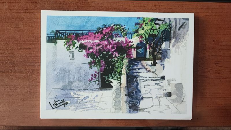 Lámina paisaje acuarela A5