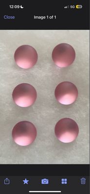 Pink Matte Button Covers