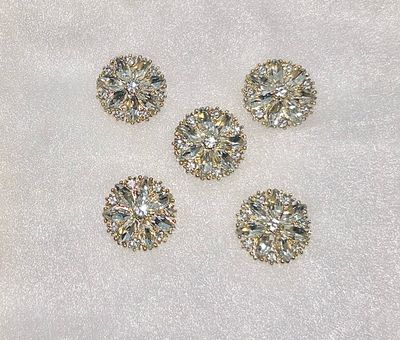 Clear Diamond Button Covers
