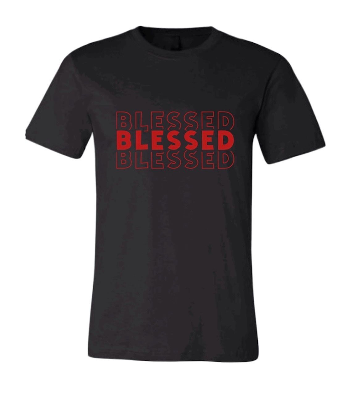 Black/Red Blessed T-Shirt