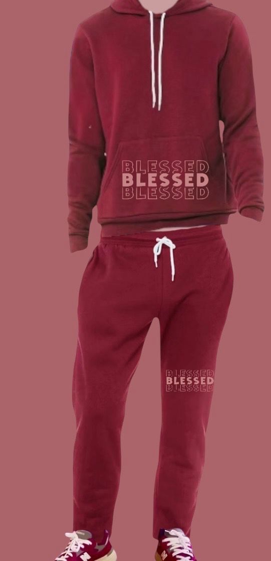 Maroon Blessed Sweatsuit