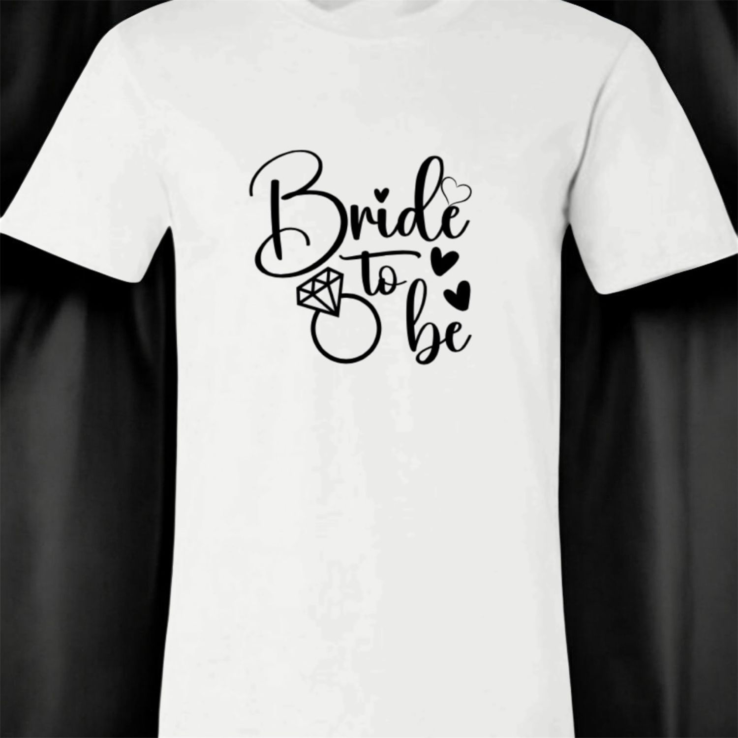 Women’s White Bride To Be T-Shirt