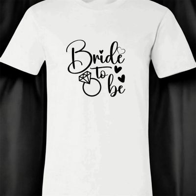 Women’s White Bride To Be T-Shirt