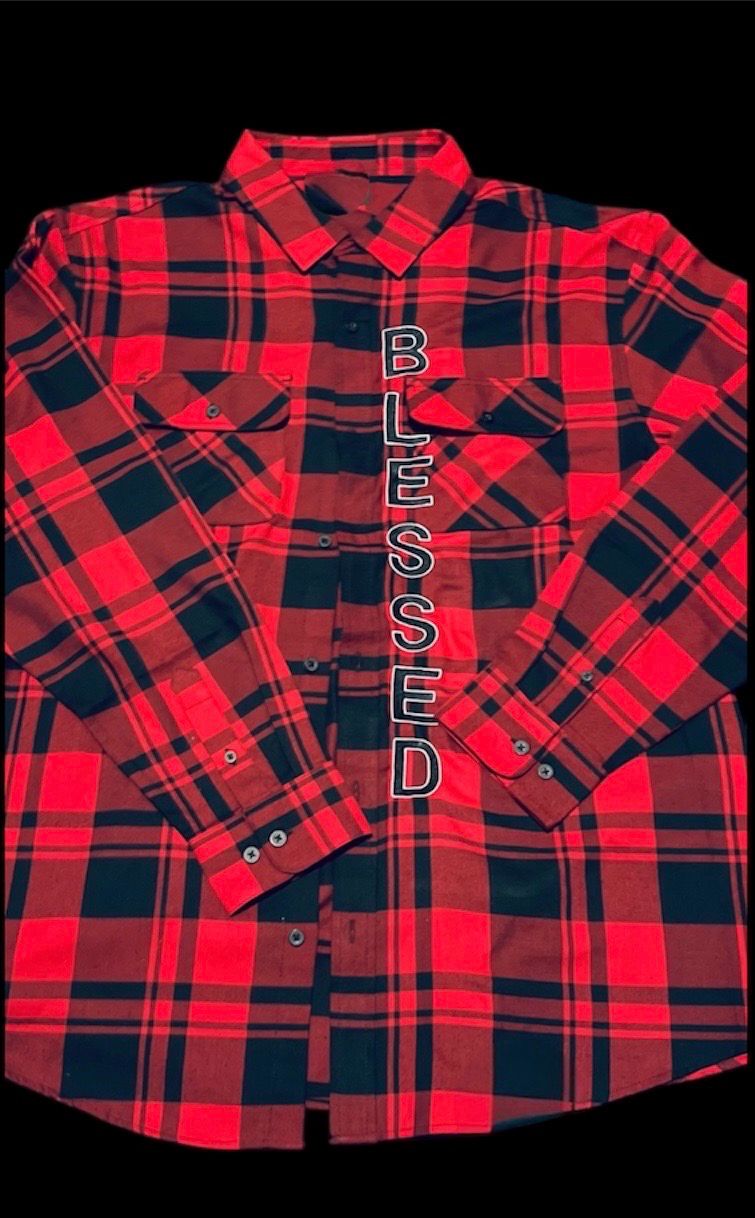 Men’s Red/Black Blessed Flannel