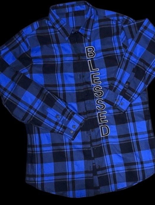 Women’s Blue/Black Blessed Flannel