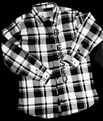 Women’s White/Black Blessed Flannel
