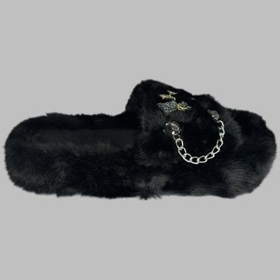 Black Saint slippers