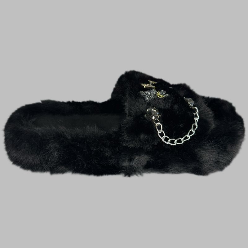 Black Saint slippers
