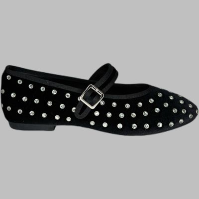 Velvet ballet flats