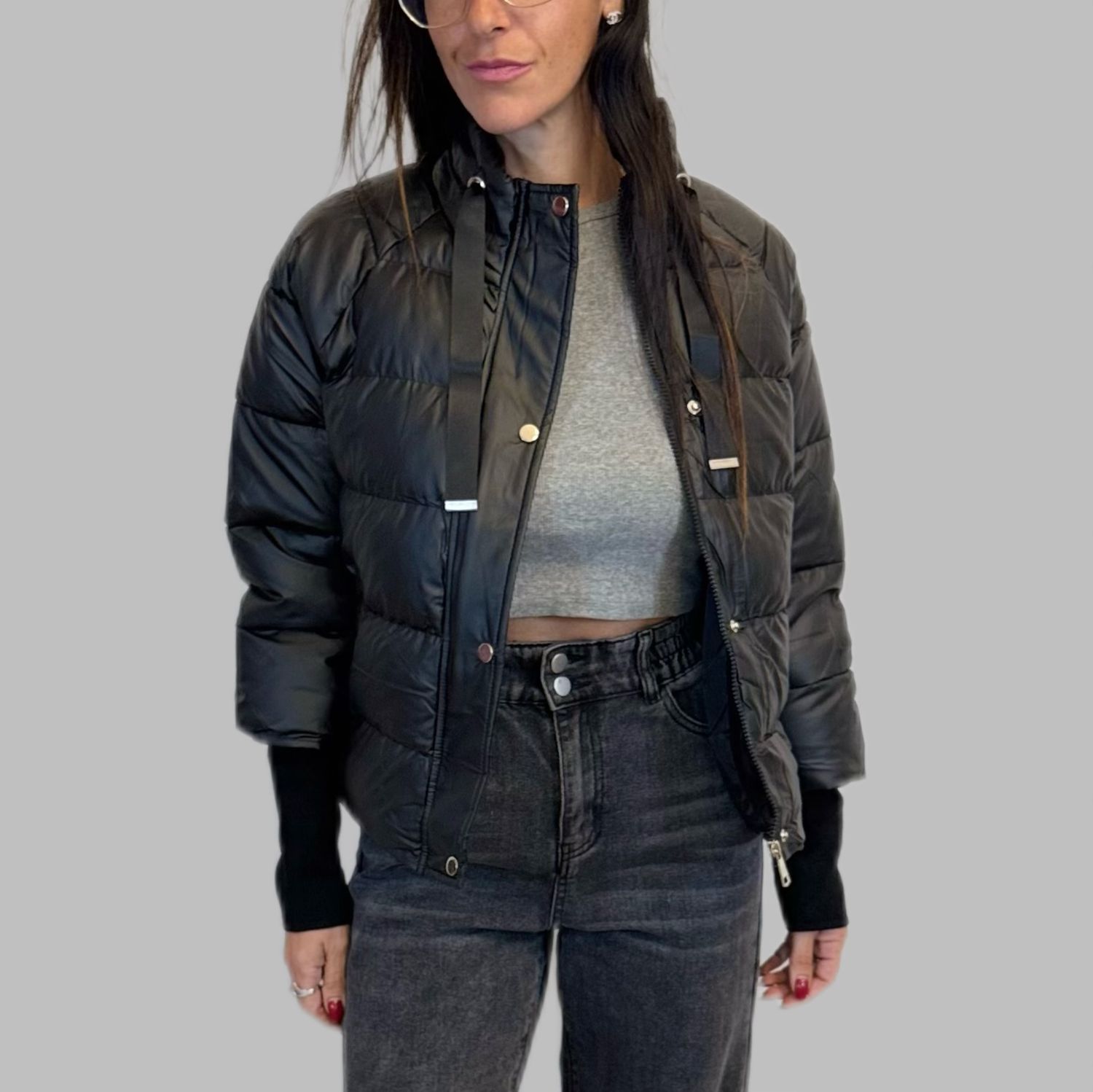 Saint-Cloe black padded jacket