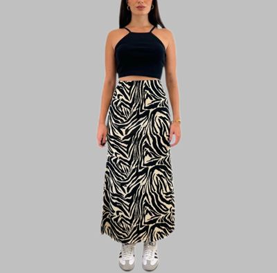 Zebra print skirt