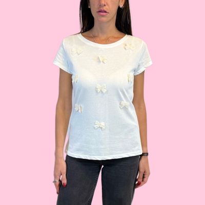 T-shirt with bows