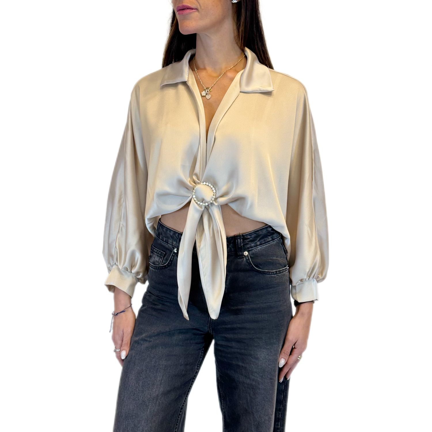 Camicia in raso