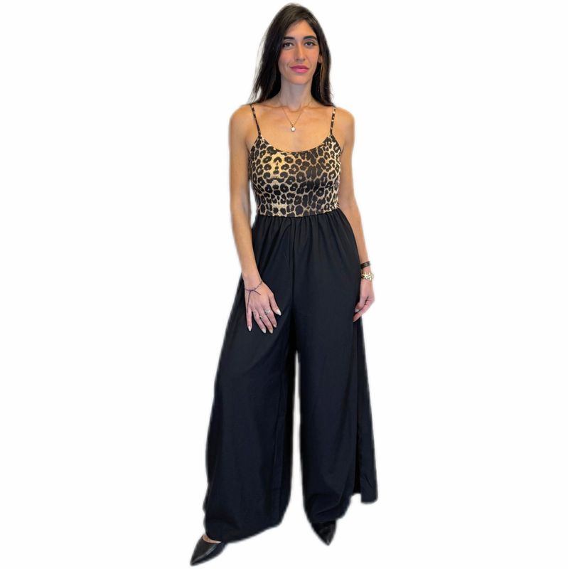 Tuta intera donna con stampa animalier