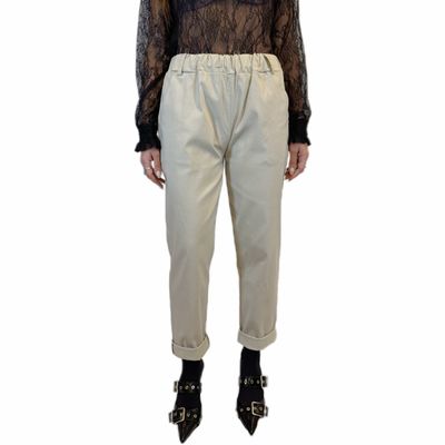 Pantalone Beige in Cotone