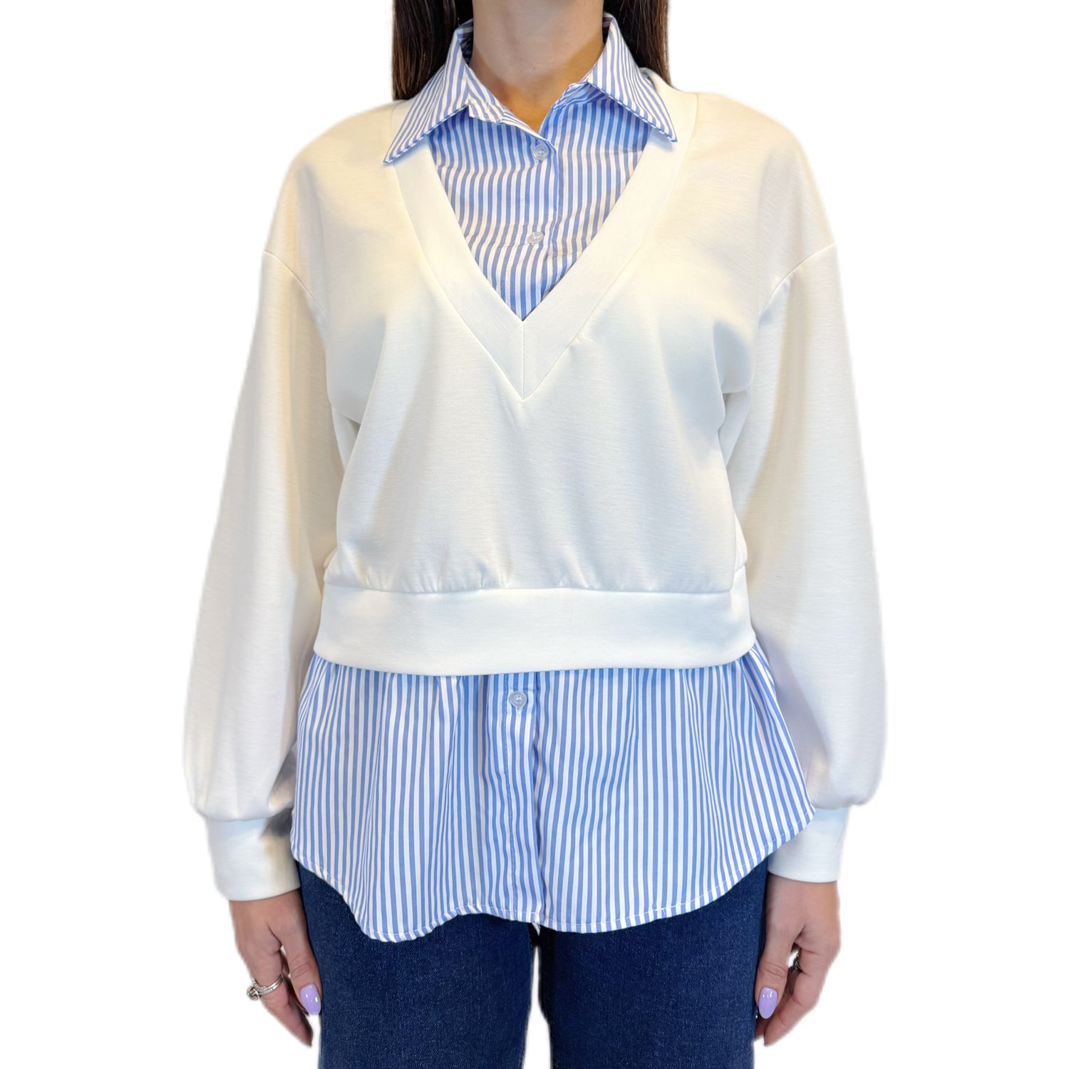 Maglia con Camicia Cloe