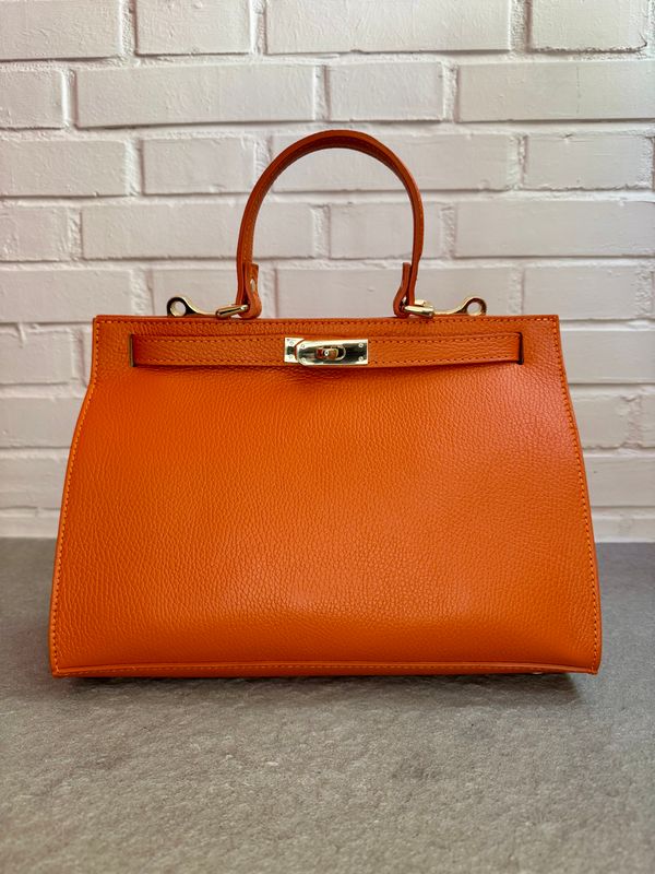 Borsa Kelly grande arancione