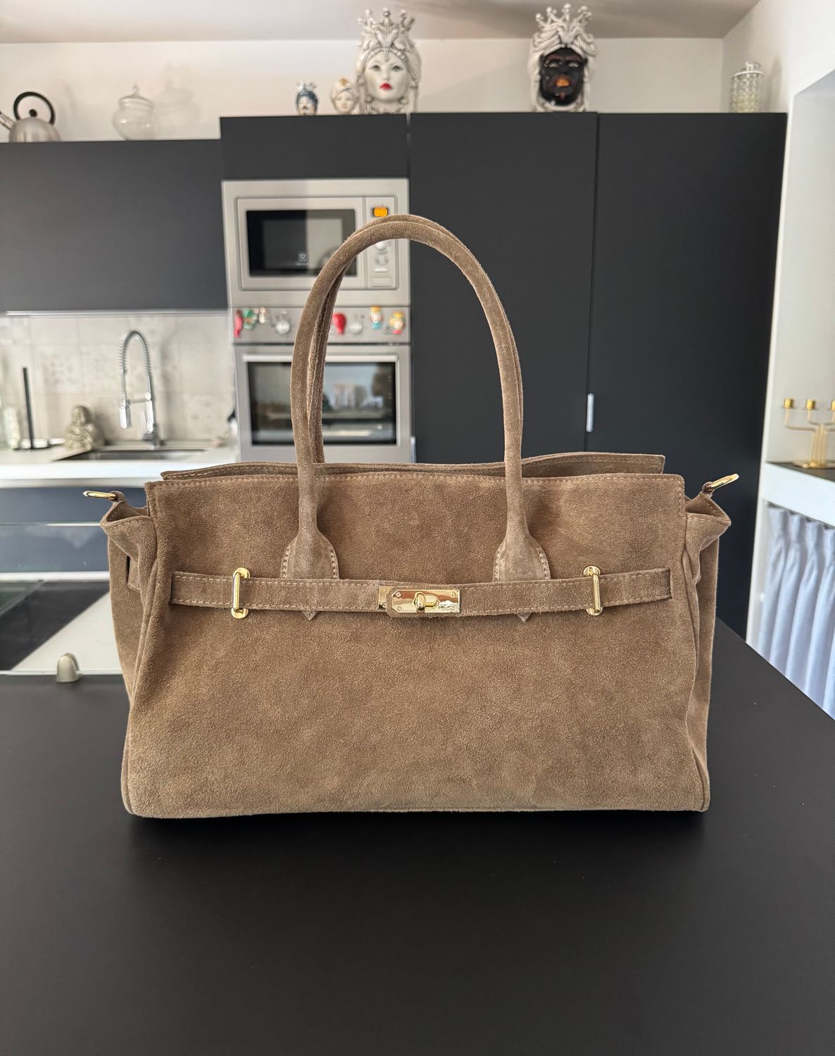 JOLIE PELLE SUÉDE TAUPE