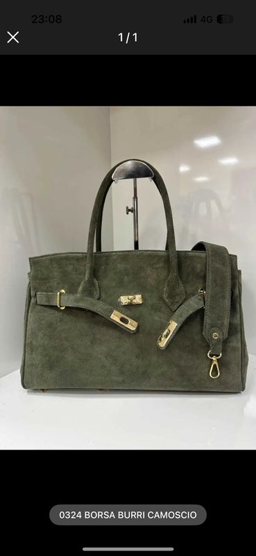 JOLIE PELLE SUÉDE VERDE OLIVA