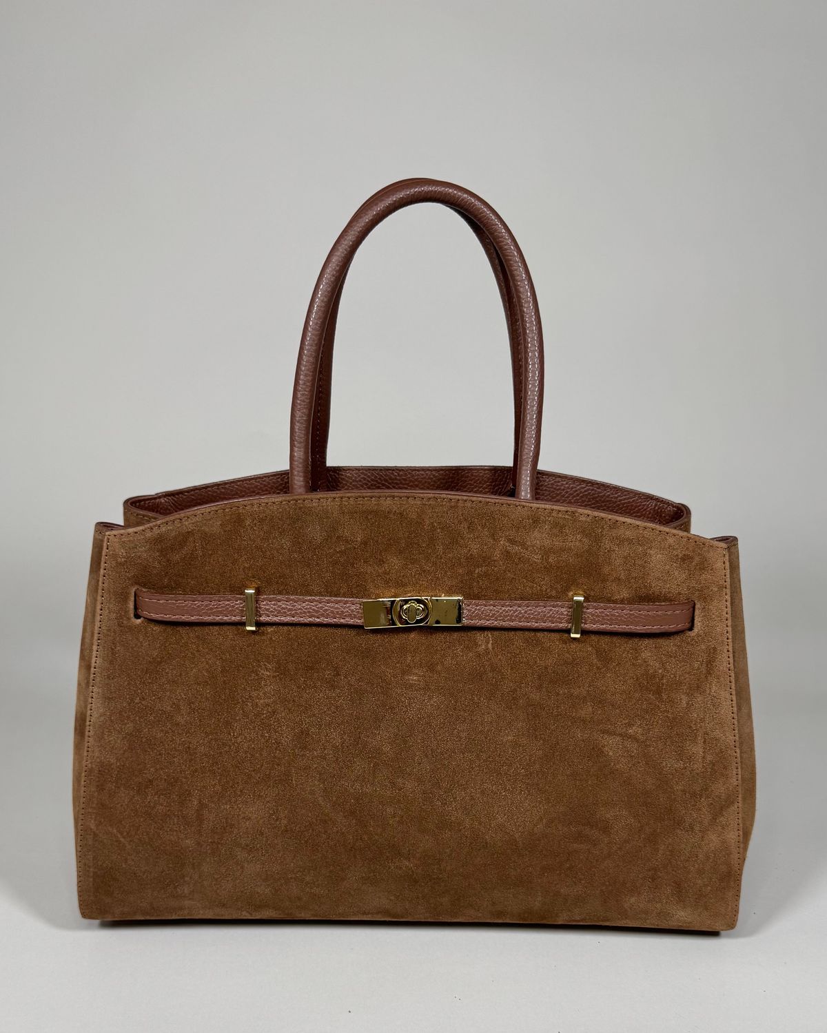 VELVET – Tan Grained and Suede Leather