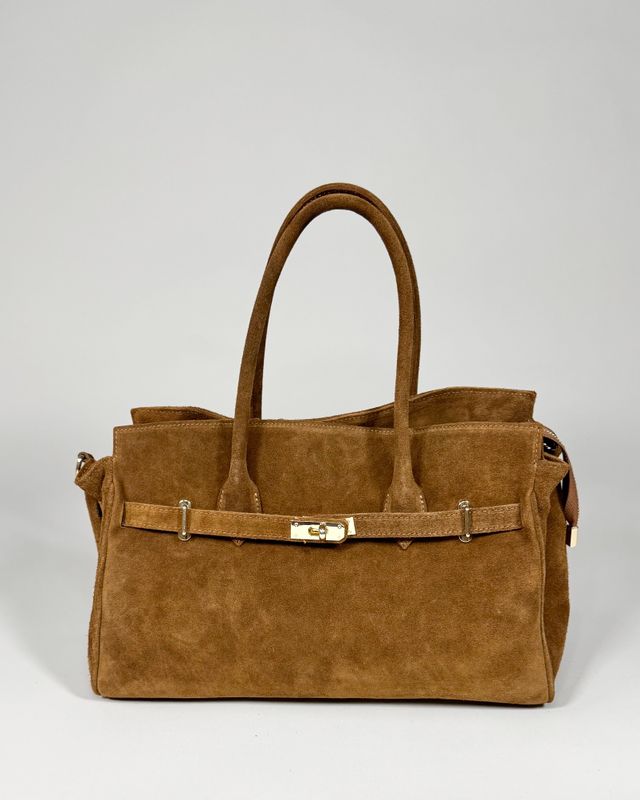 JOLIE – Tan Suede Leather