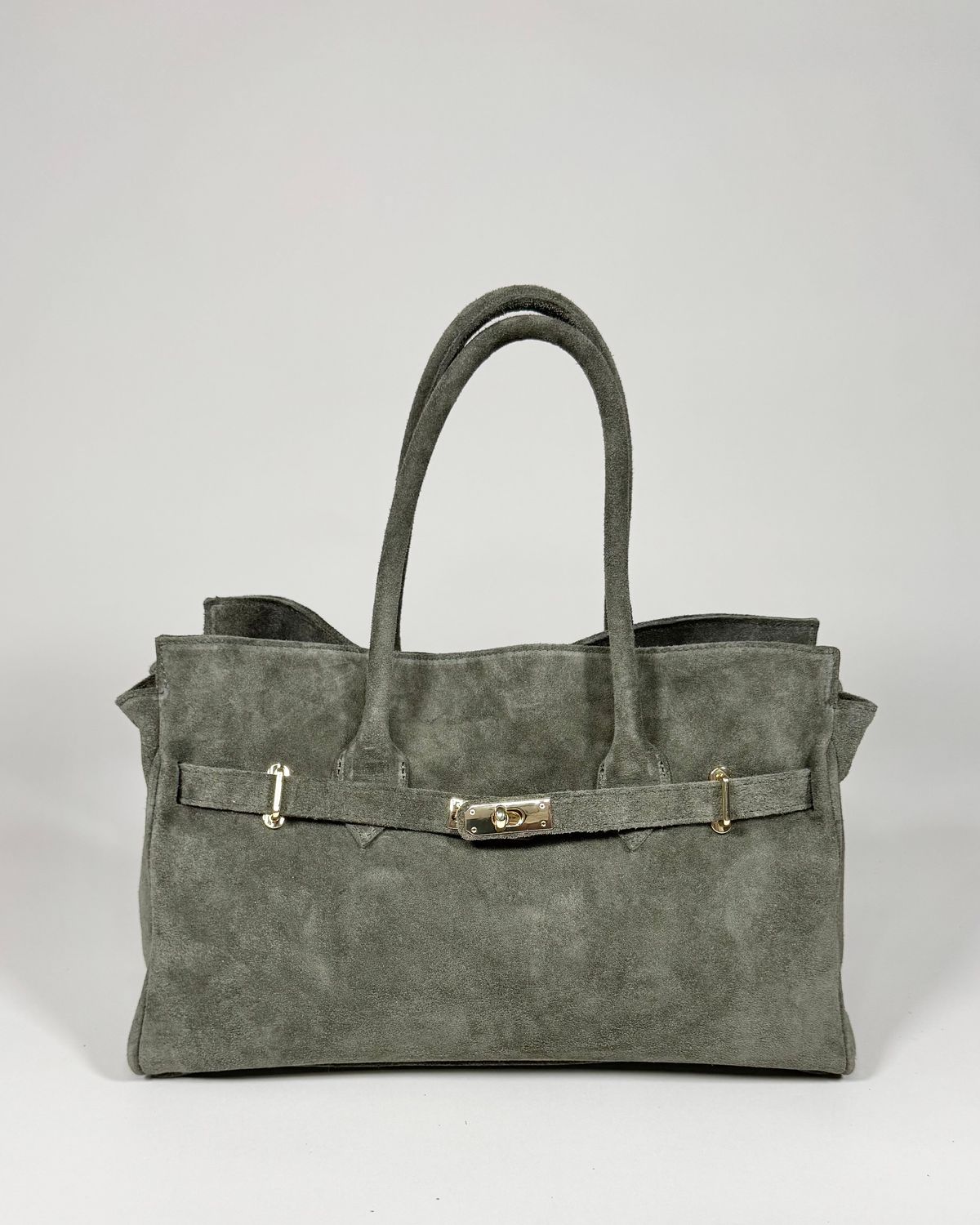 JOLIE – Olive Green Suede Leather