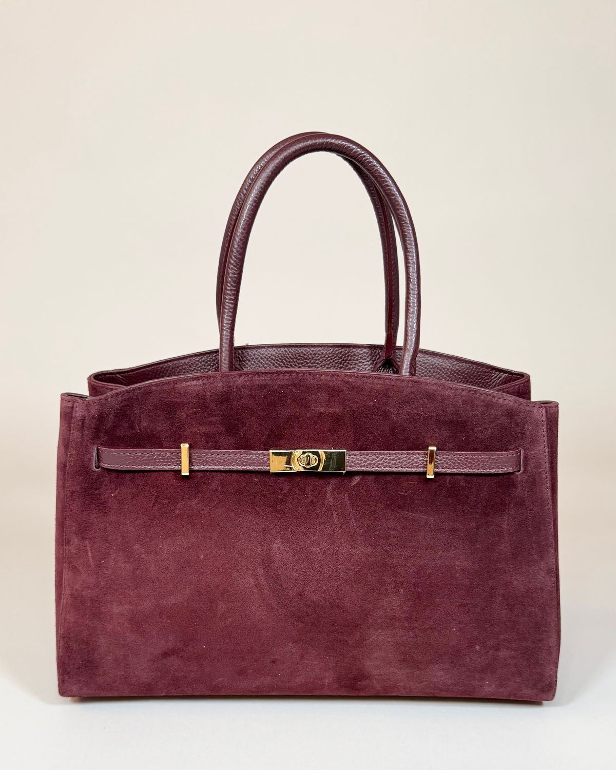 VELVET – Bordeaux Grained and Suede Leather