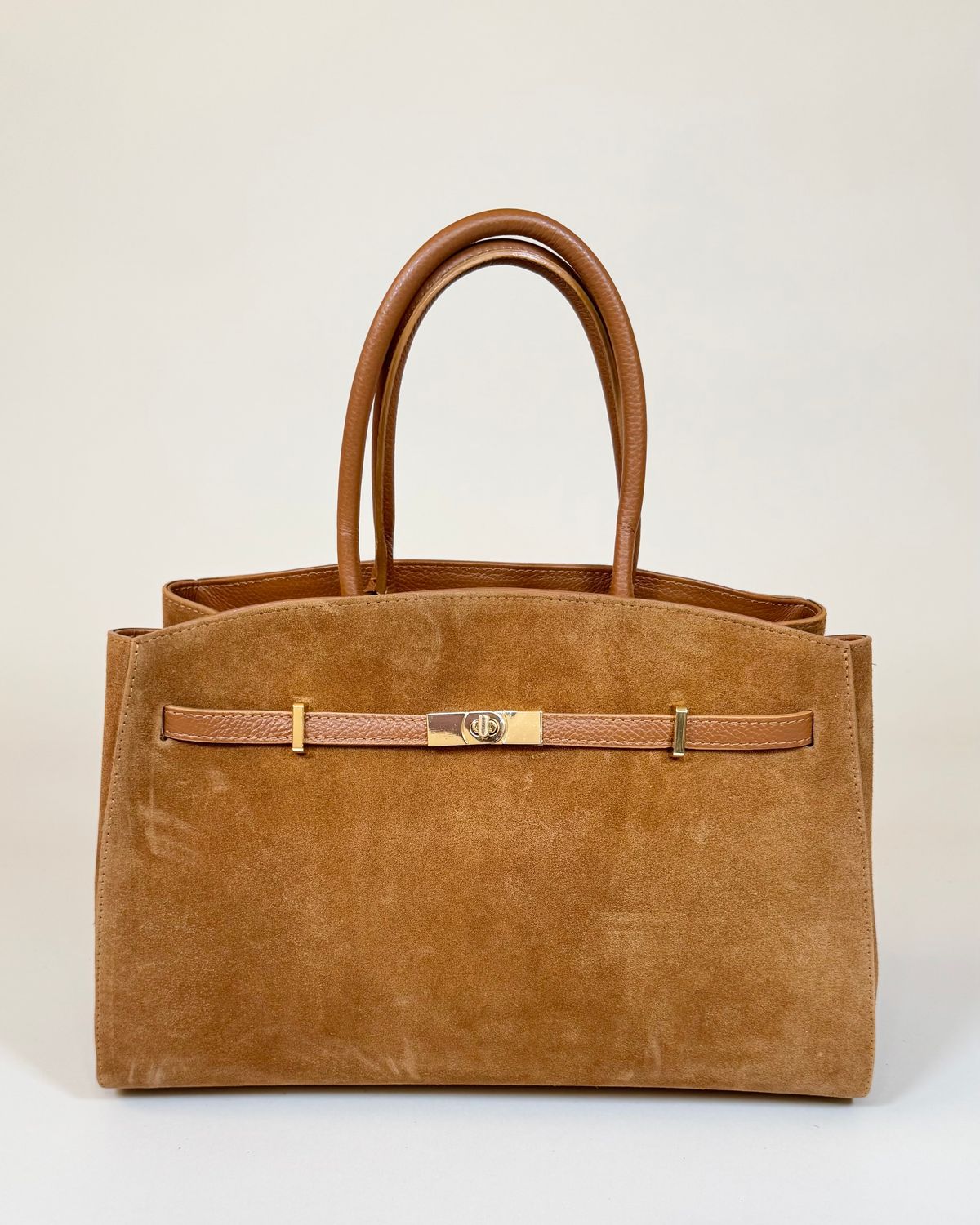 VELVET – Tan Grained and Suede Leather