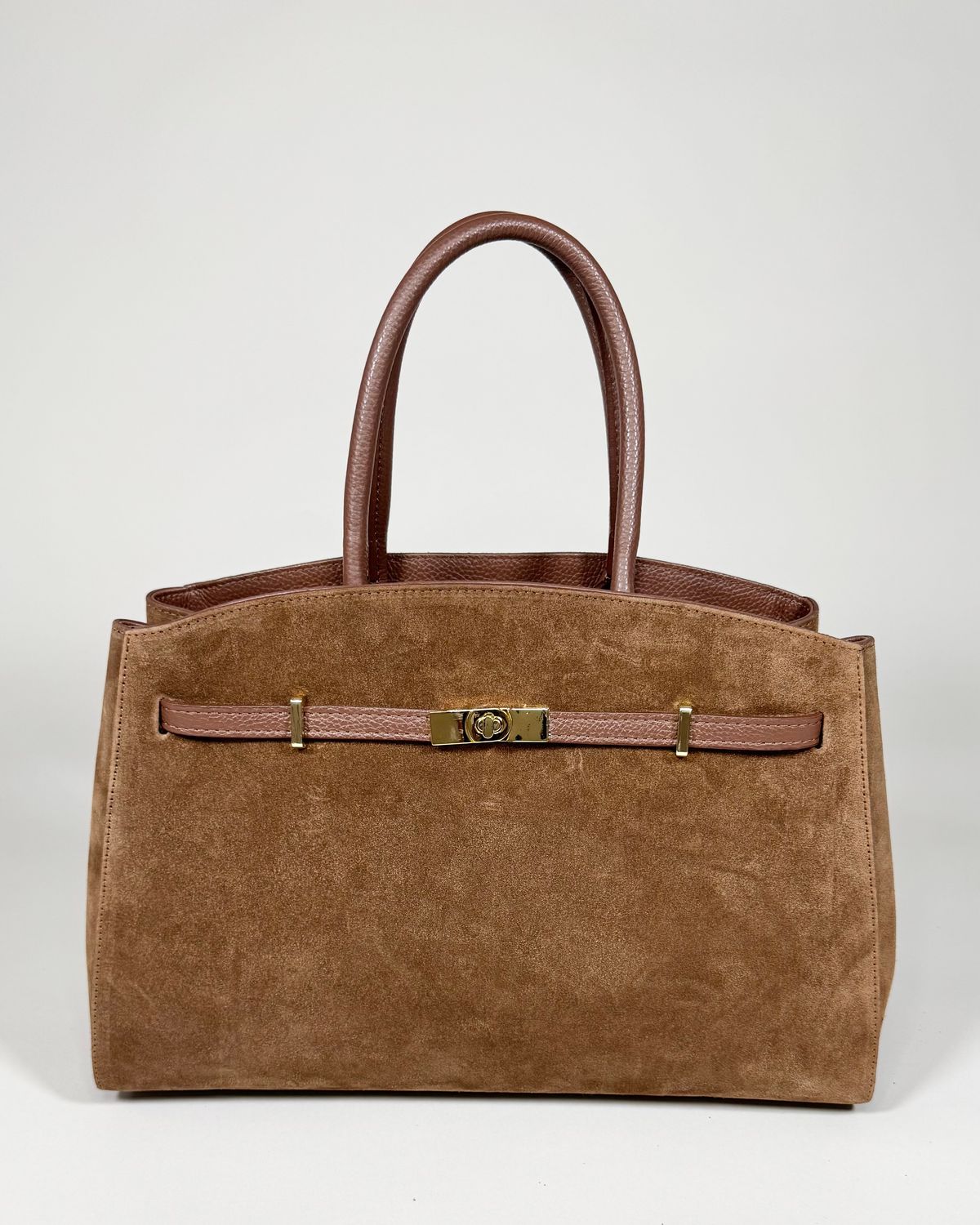 VELVET – Brown Grained and Suede Leather