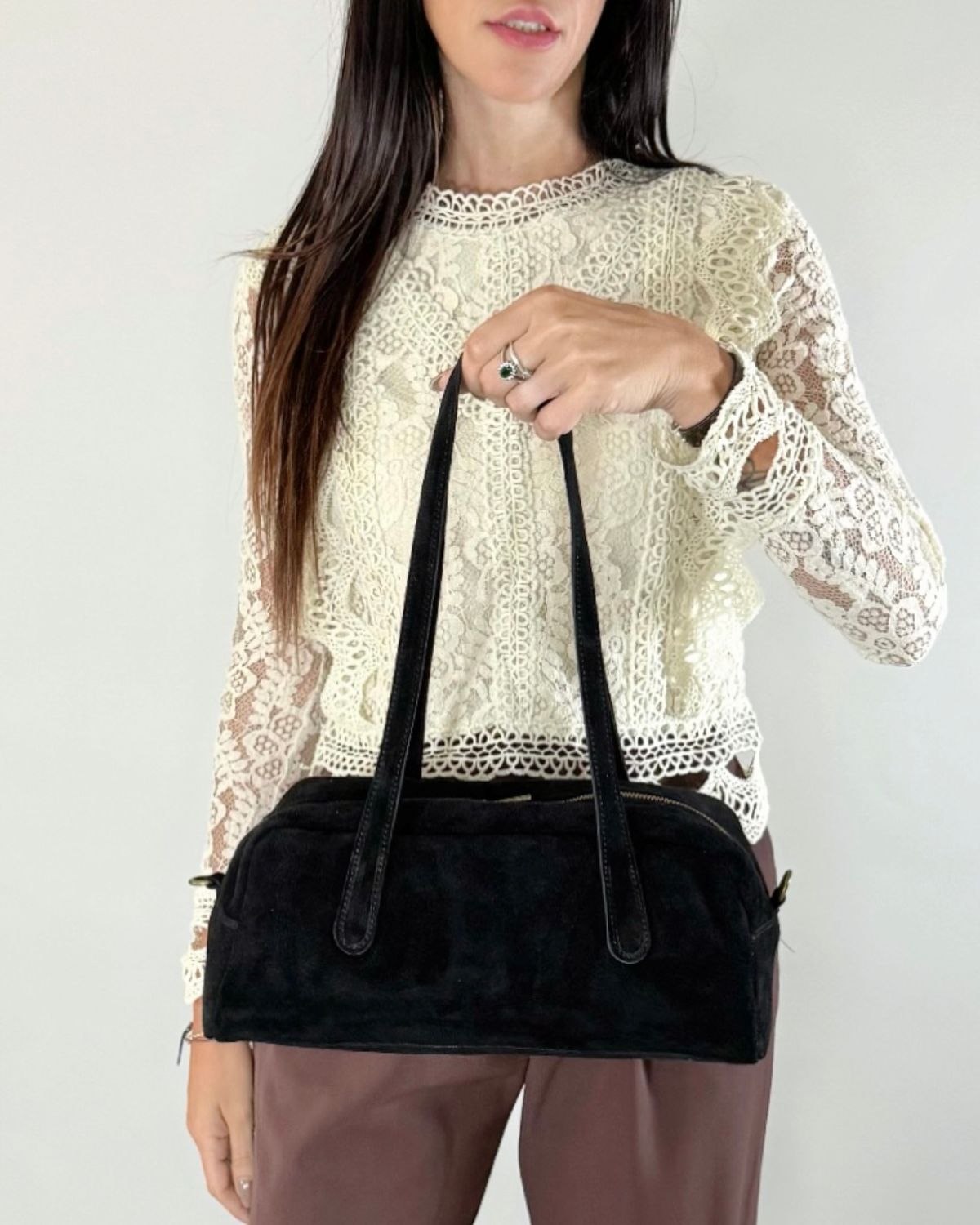 BOSTON – Suede Leather in Black
