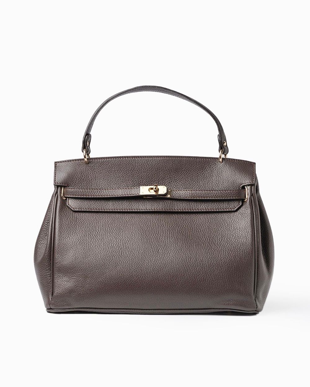 AVENUE – Dark Brown Grained Leather