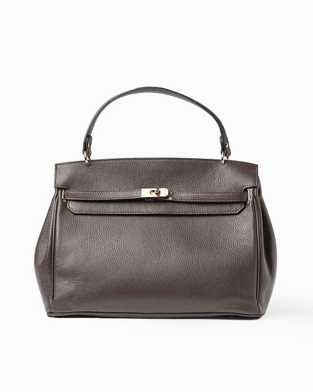 AVENUE – Dark Brown Grained Leather