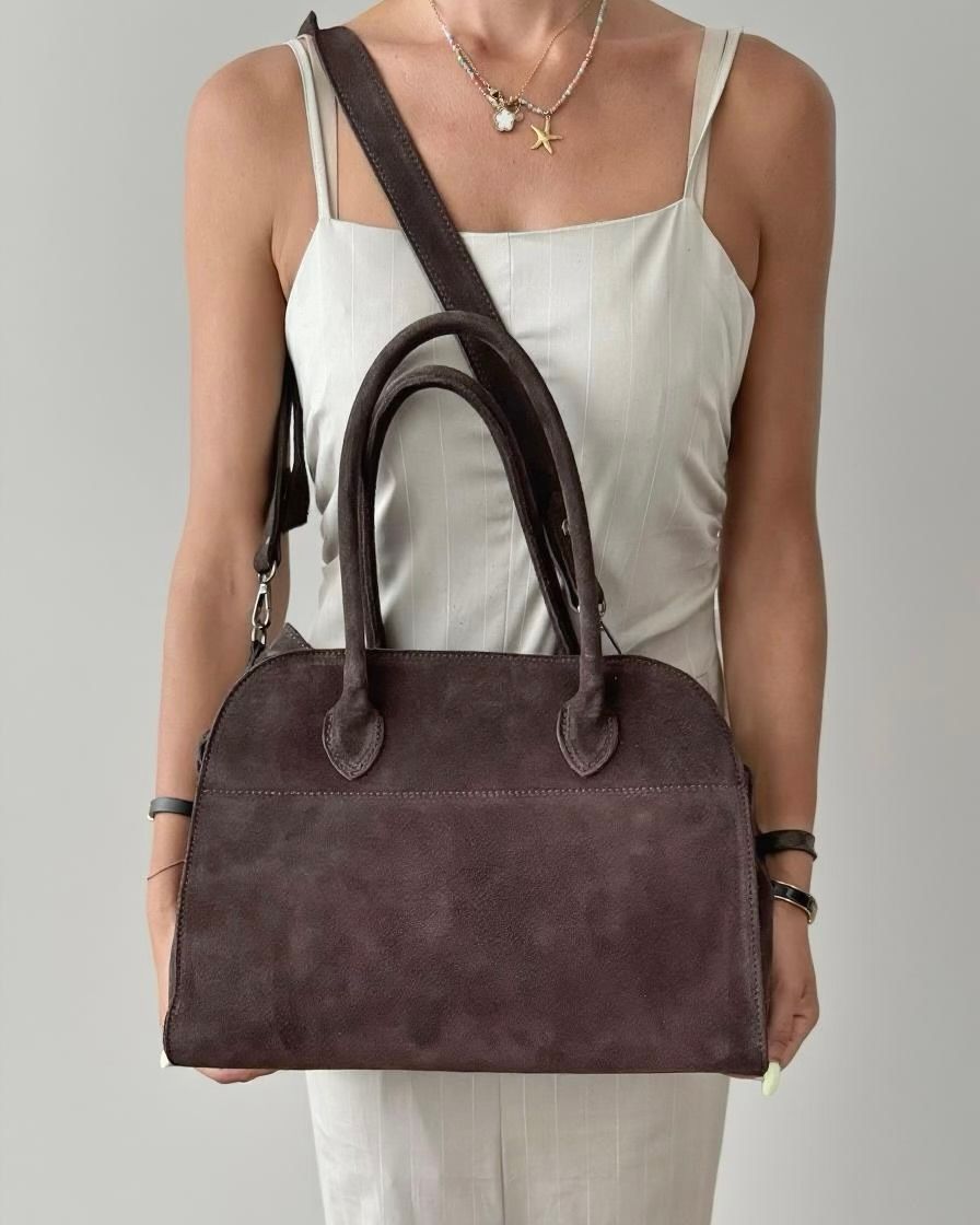 MISSÉ 37 – Dark Brown Suede Leather