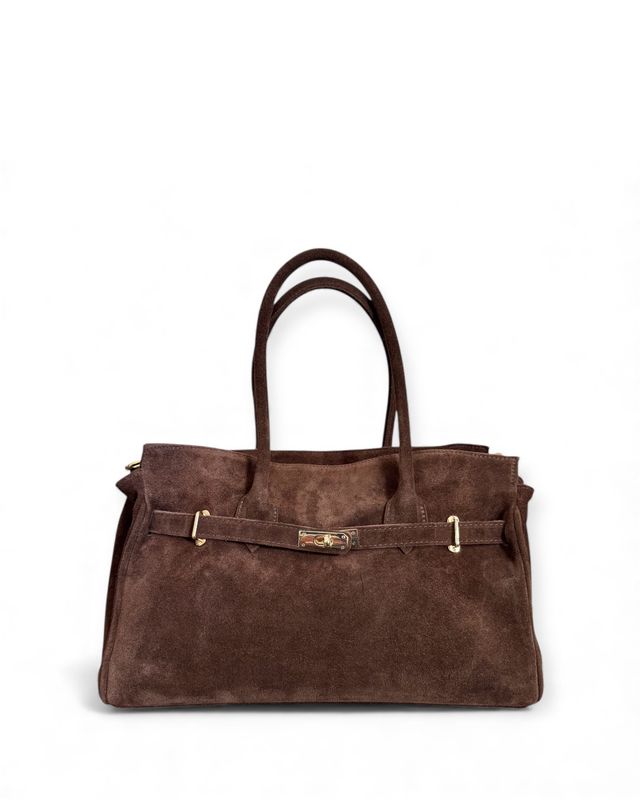 JOLIE – Brown Suede Leather