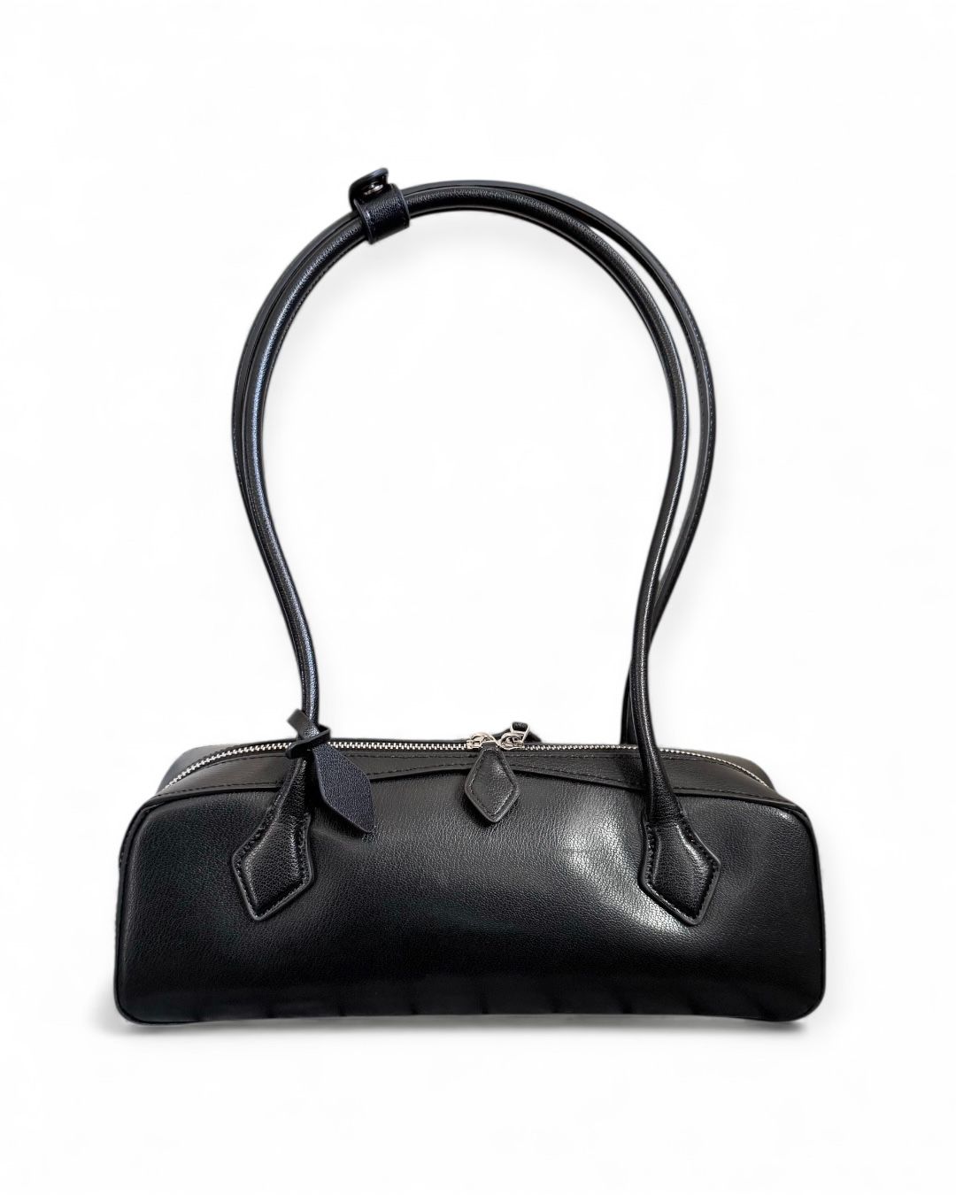 LA LONGUE – Black Smooth Leather