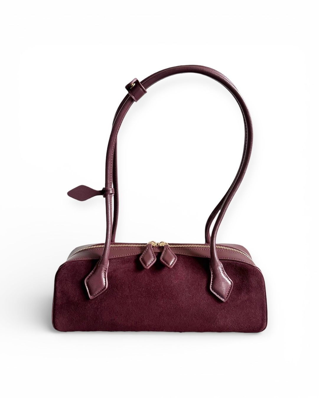 LA LONGUE – Bordeaux Suede Leather